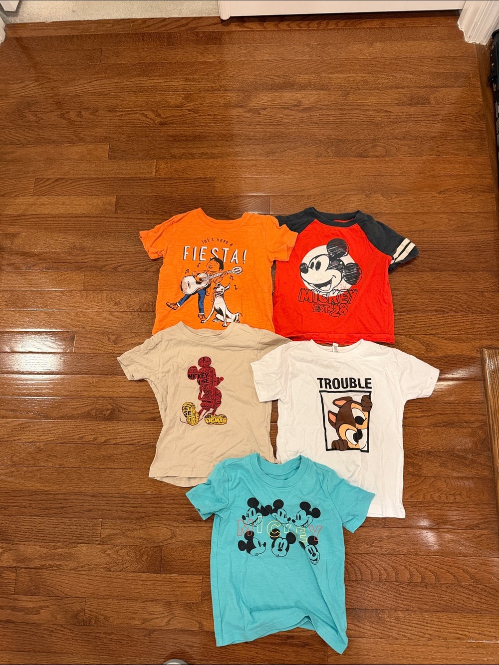 Lot of 15 Boys Disney themed shirts